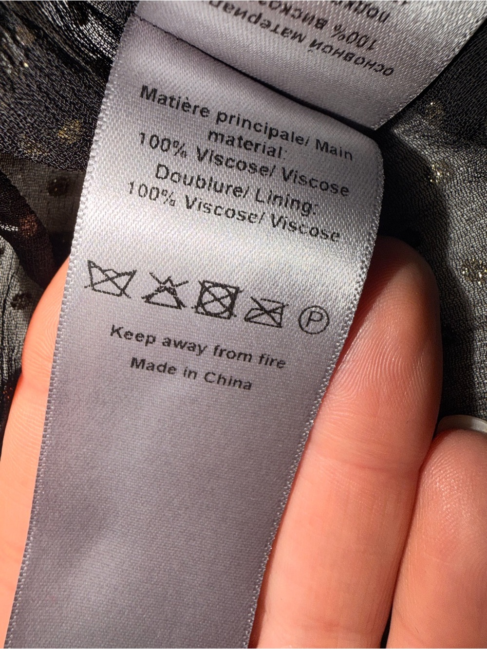 Zadig & Voltaire Randy Mousseline Sparle Noir Dress - Picture 13 of 13